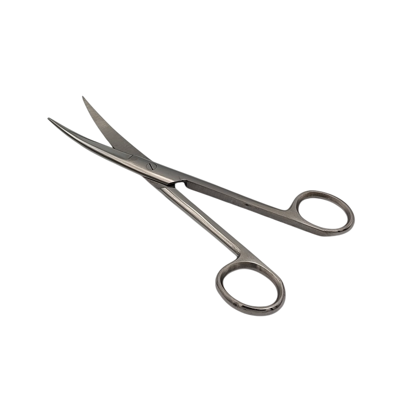 Ножиці операційні, вертикально-зігнуті, гострокінцеві, 170 мм